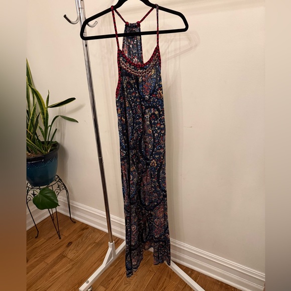 Lucky Brand Dresses & Skirts - Lucky Brand Blue and Red Floral Dress